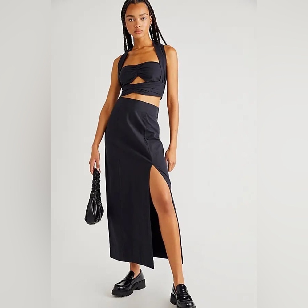 Free People Endless Summer Adventurous Nights Set - Crop Top and Maxi Skirt